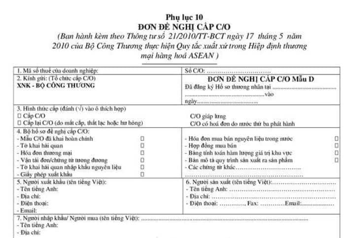 4 Lợi Ích Vàng Khi Sở Hữu C/O Form D Trong Tay