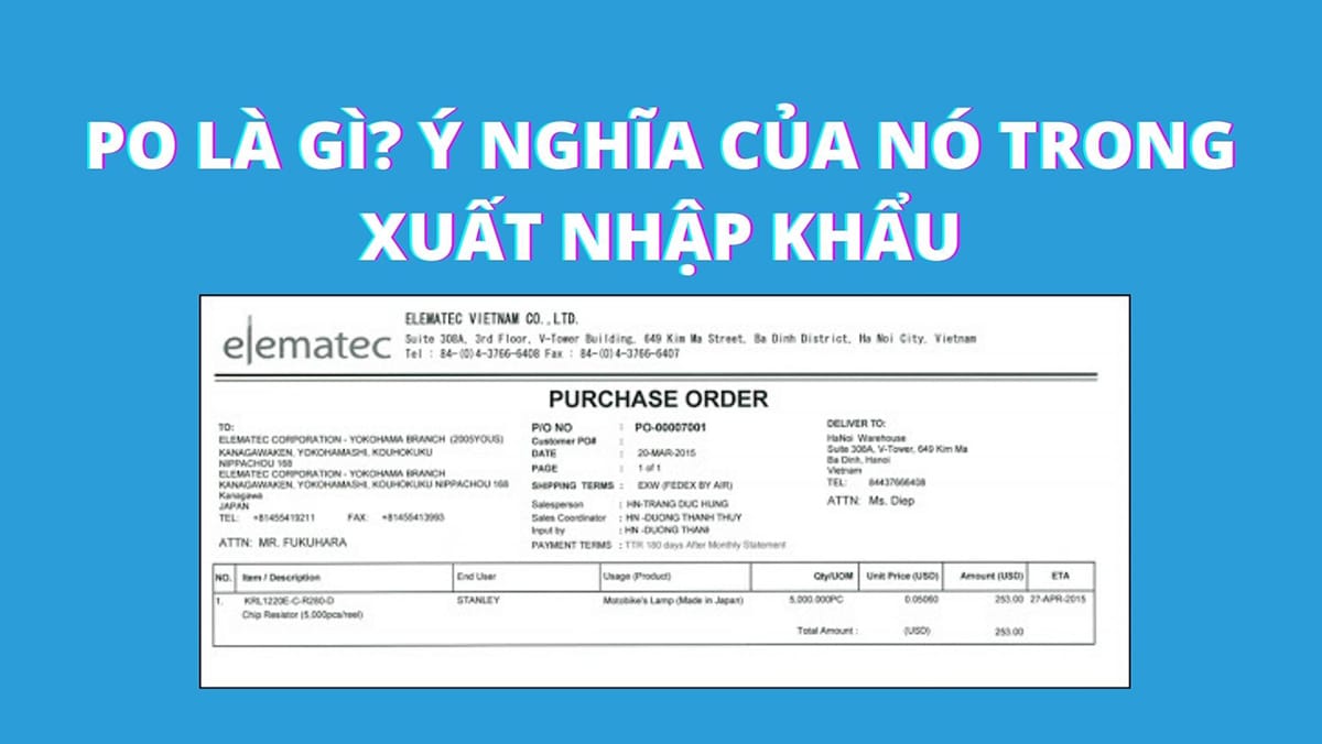chính xác thì "PO là gì"?