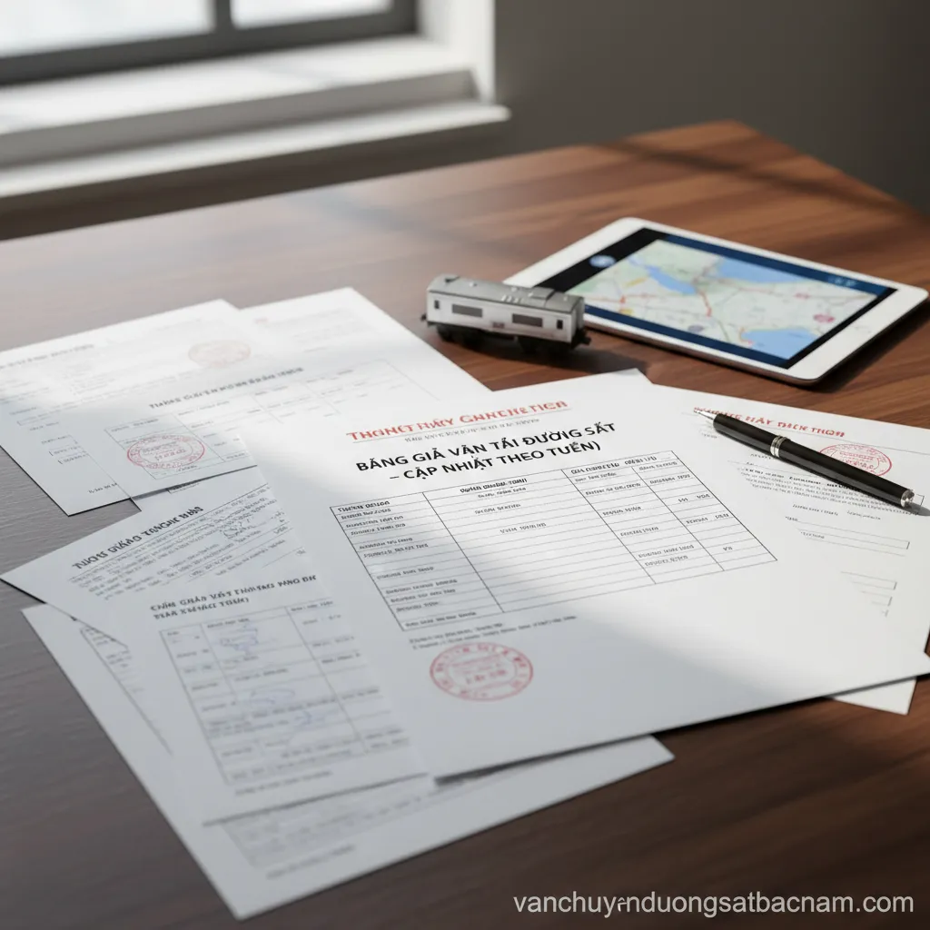 Giấy tờ logistics đường sắt