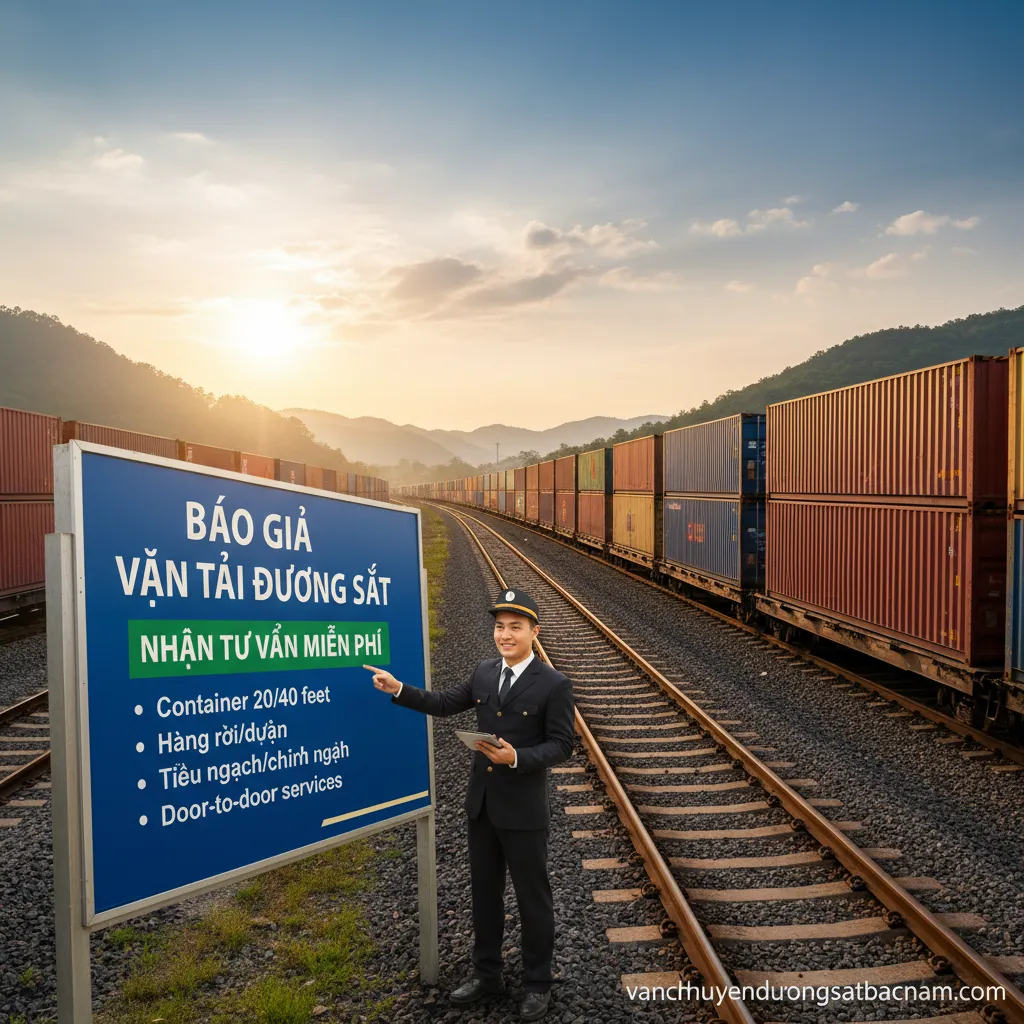 Container trên đường ray