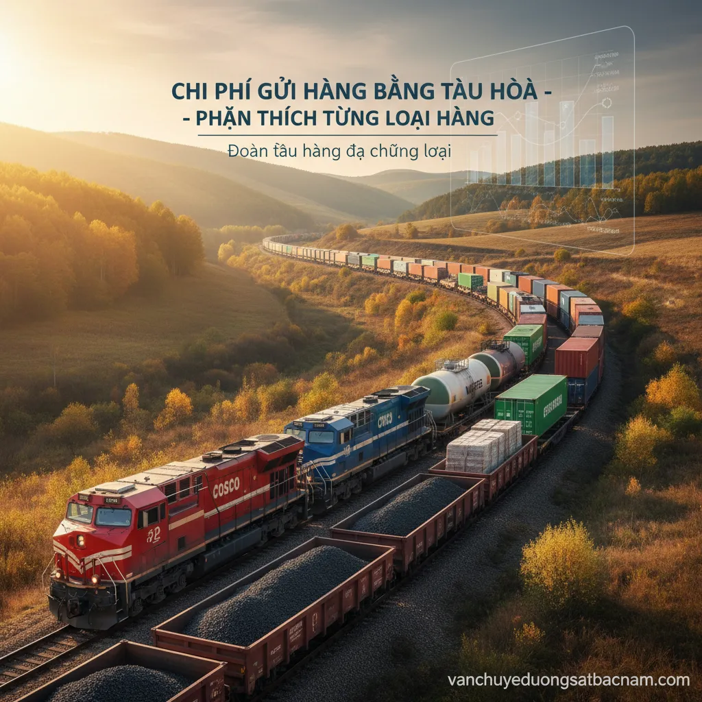Đoàn tàu hàng đa chủng loại