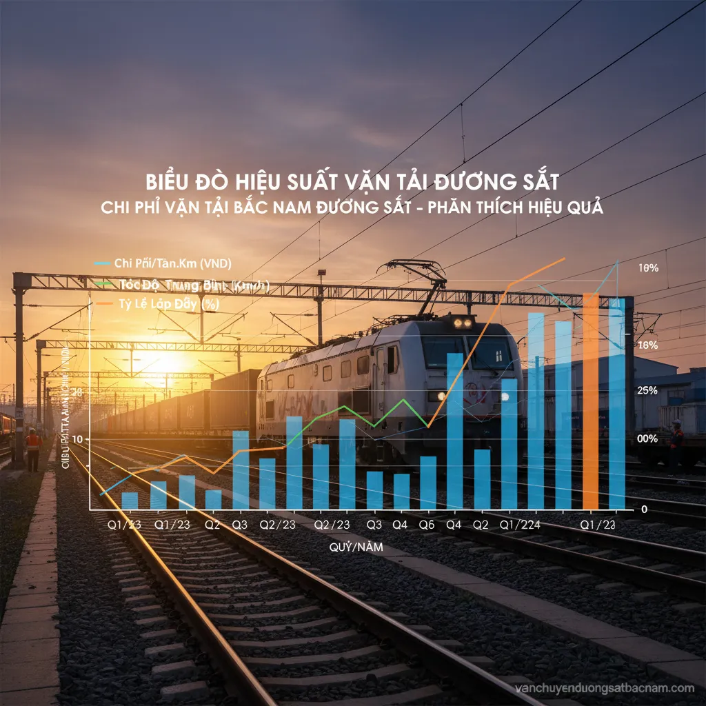 Biểu đồ hiệu suất vận tải đường sắt