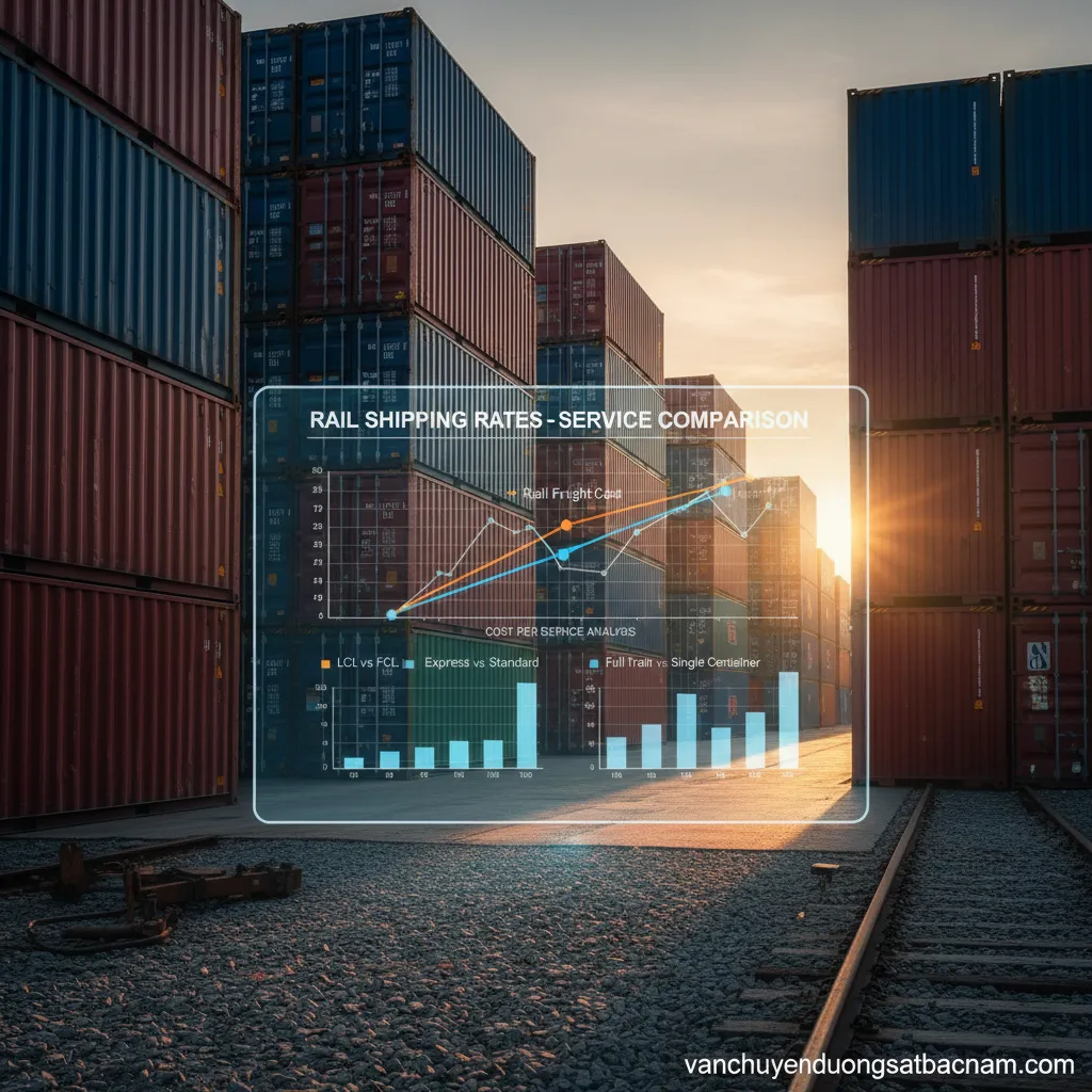 Container chồng chất và biểu đồ phân tích