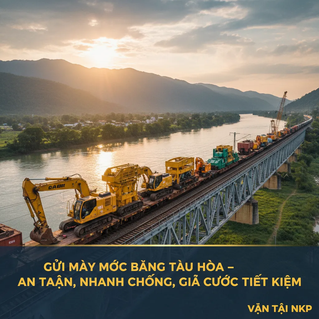 Tàu hỏa vận chuyển hàng hóa lớn