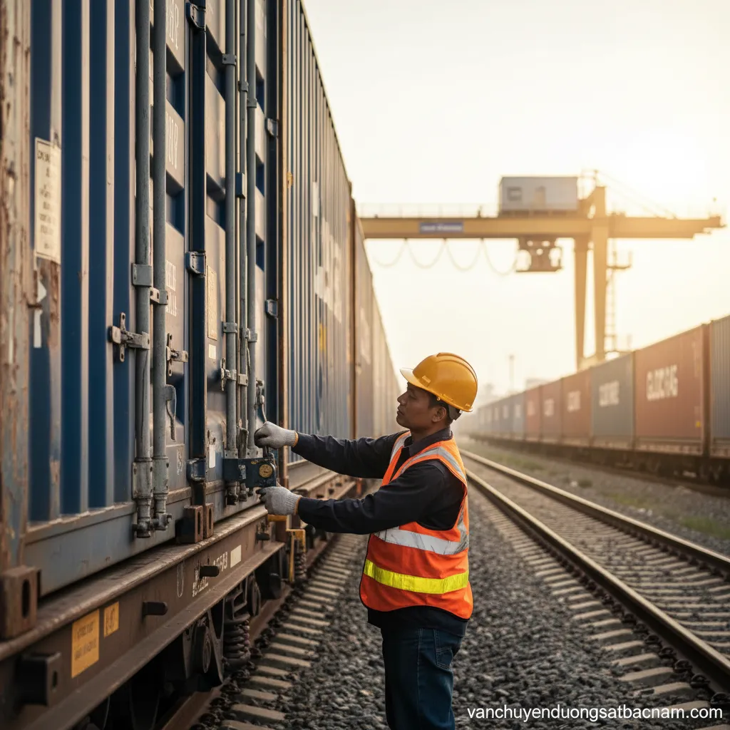 1. Niêm phong container đường sắt